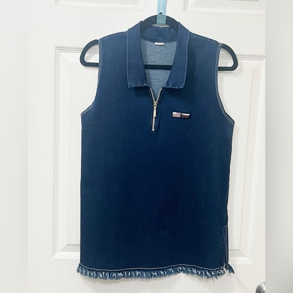 Tommy Hilfiger Jackets & Blazers - Vintage Tommy Hilfiger Denim Vests Size Small